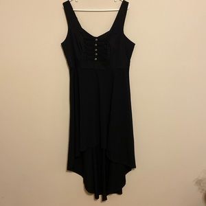 Royal Bones Black Gothic High Low Vintage Dress XXL